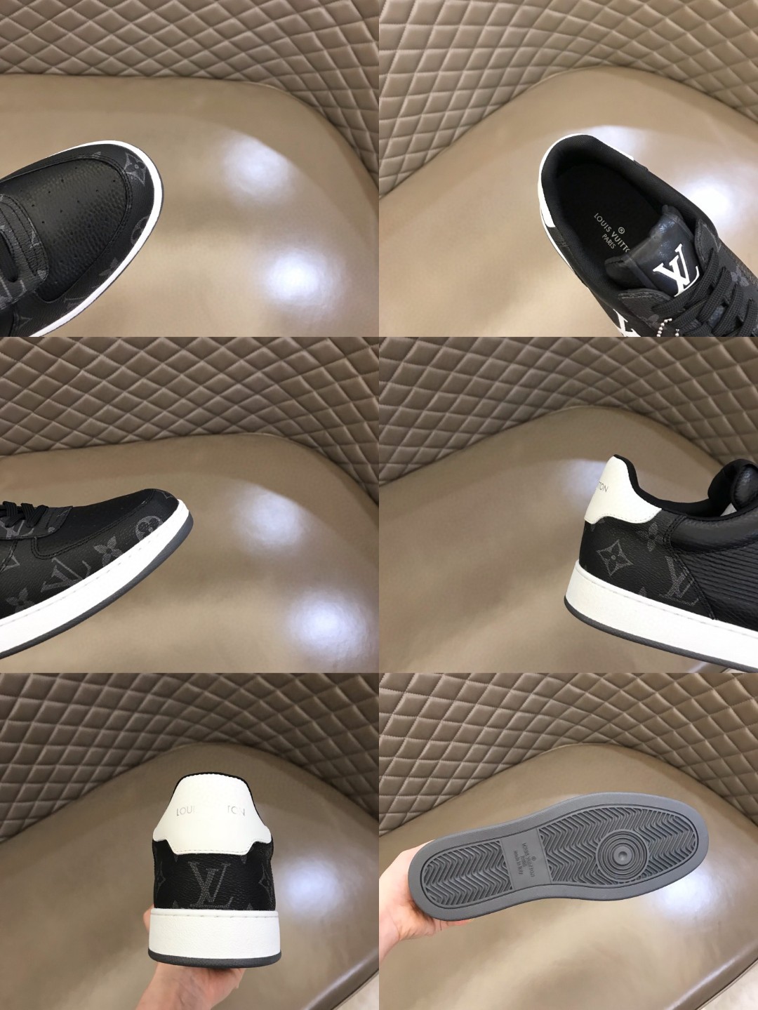 Louis Vuitton Rivoli Sneaker Monogram Canvas Black For Men
