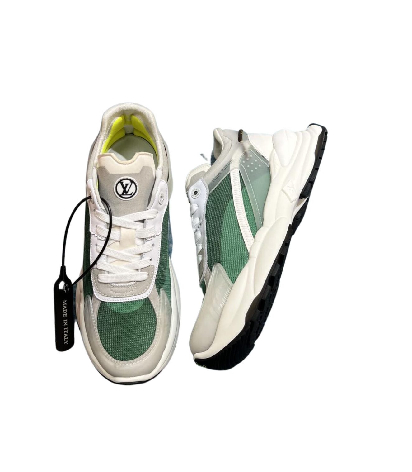 Louis Vuitton Run 55 Sneaker Green For Men