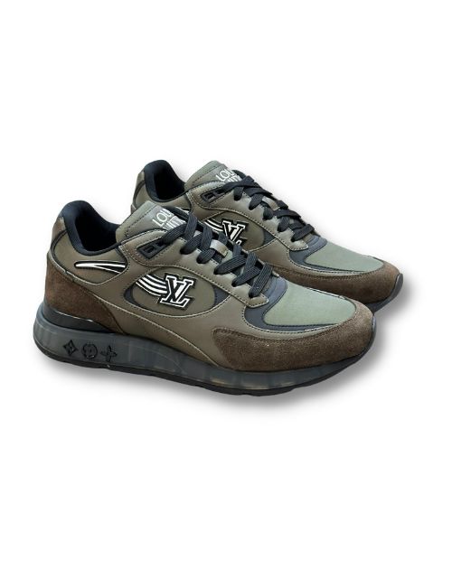 Louis Vuitton Run Away Sneaker Green Khaki For Men