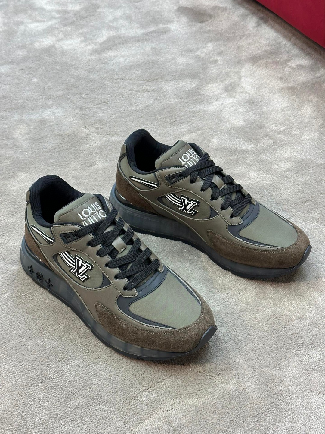 Louis Vuitton Run Away Sneaker Green Khaki For Men