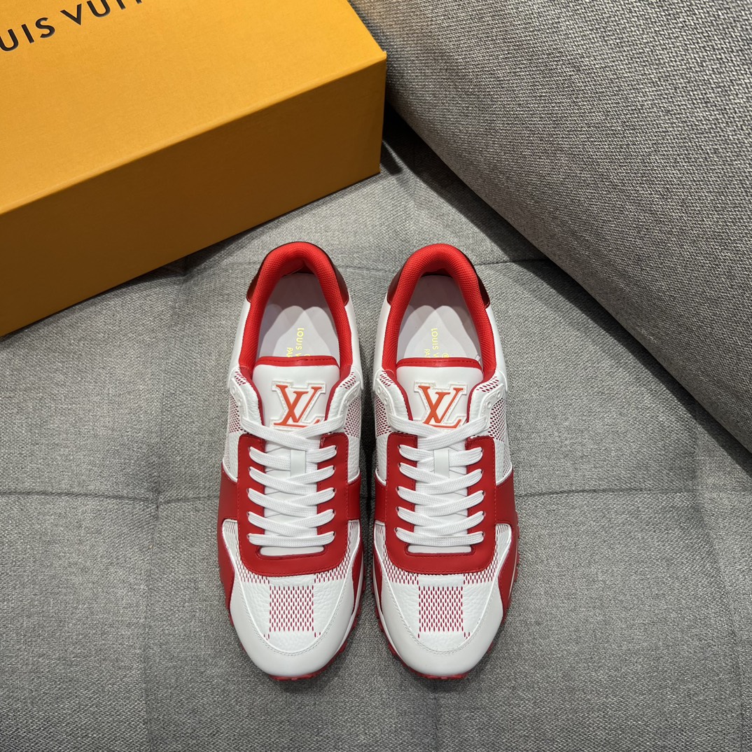 Louis Vuitton Run Away Sneaker Red For Men
