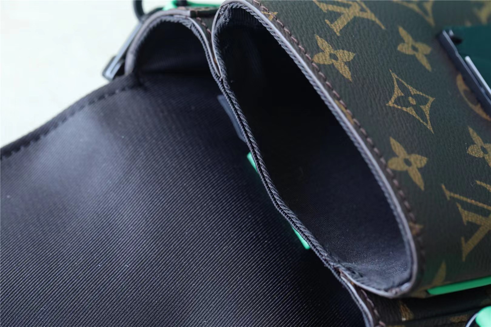 Louis Vuitton S-Lock Vertical Wearable Wallet Monogram Macassar Green For Men, Men’s Bags, Shoulder And Crossbody Bags 7.5in/19cm LV