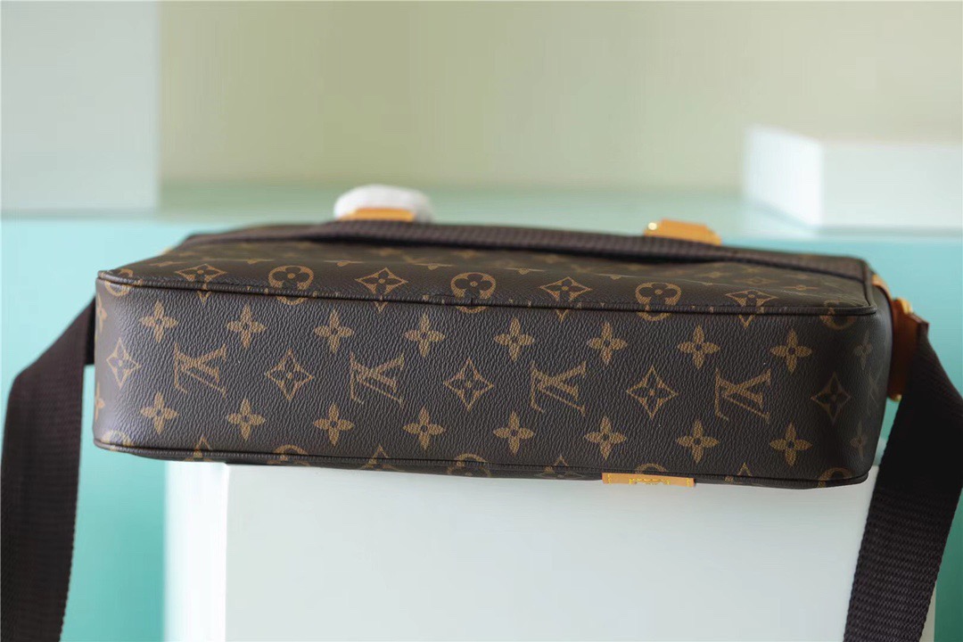 Louis Vuitton Sac Bosphore 2Way Shoulder Bag Monogram Brown For Men 14.2in/36cm