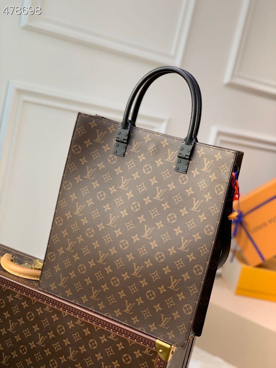 Louis Vuitton Sac Plat Bag Monogram Canvas By Virgil Abloh For Women, Women’s Bags 14.1in/36cm