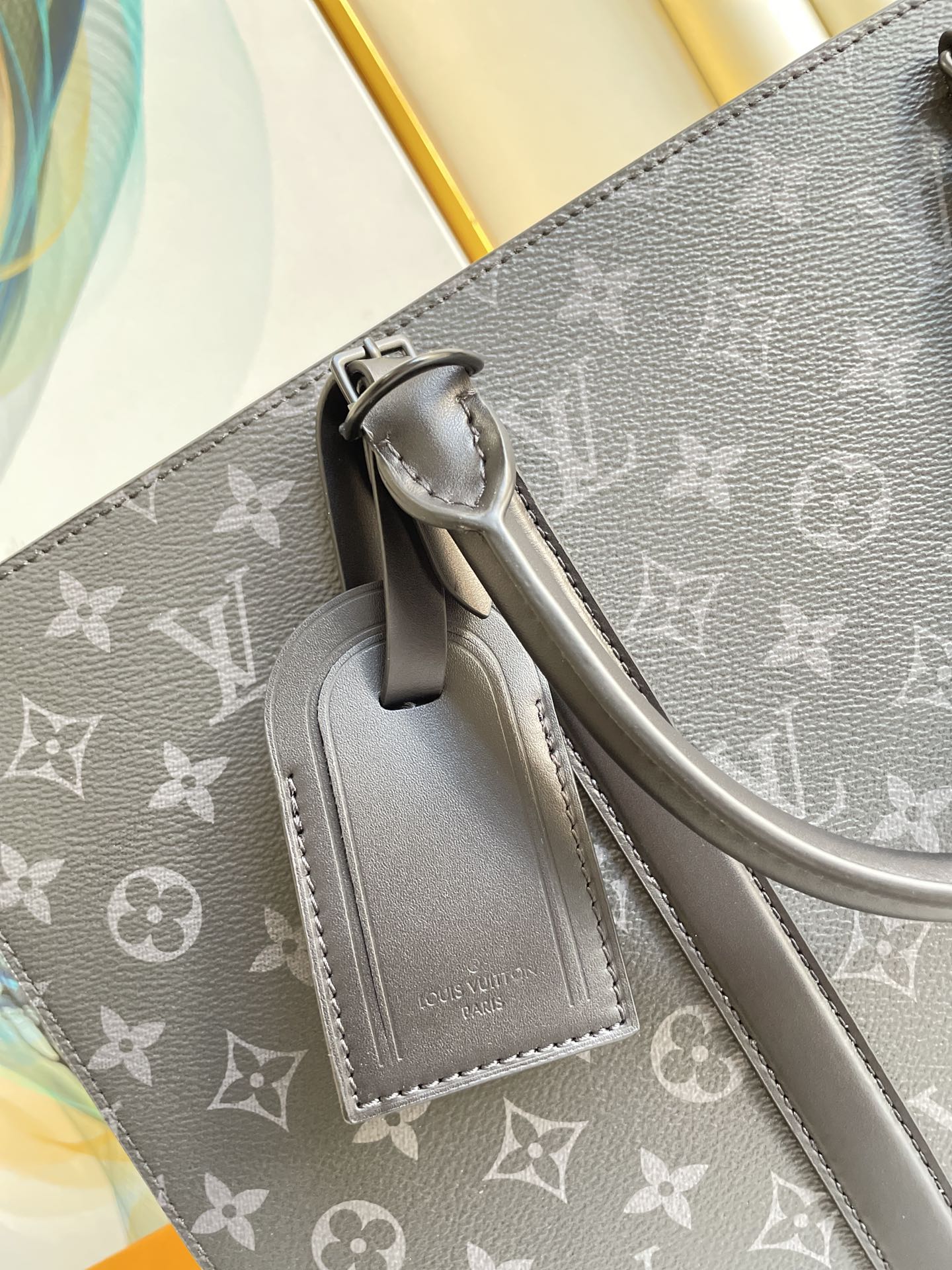 Louis Vuitton Sac Plat Horizontal Zippe Monogram Eclipse For Men, Men’s Bags, Shoulder And Crossbody Bags 15.4in/39cm
