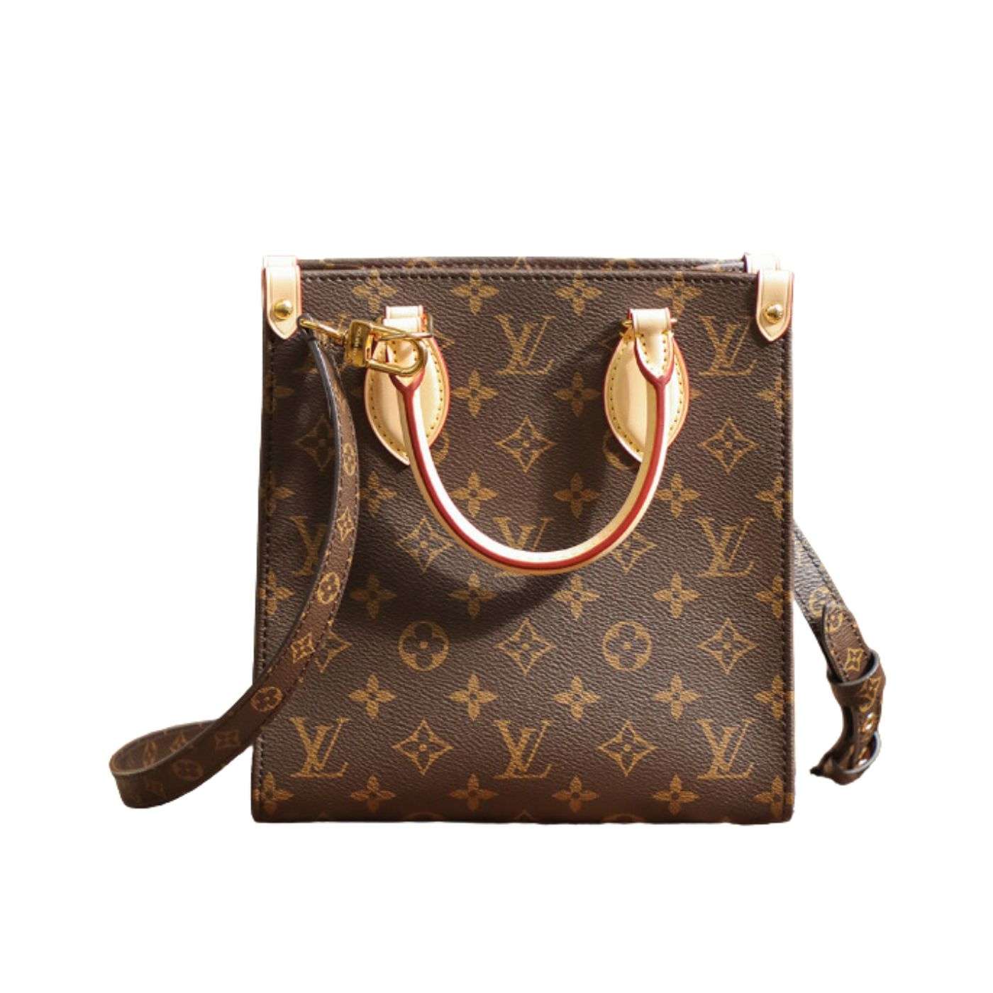 Louis Vuitton Sac Plat PM Monogram Canvas Brown For Women 32cm / 12.6in