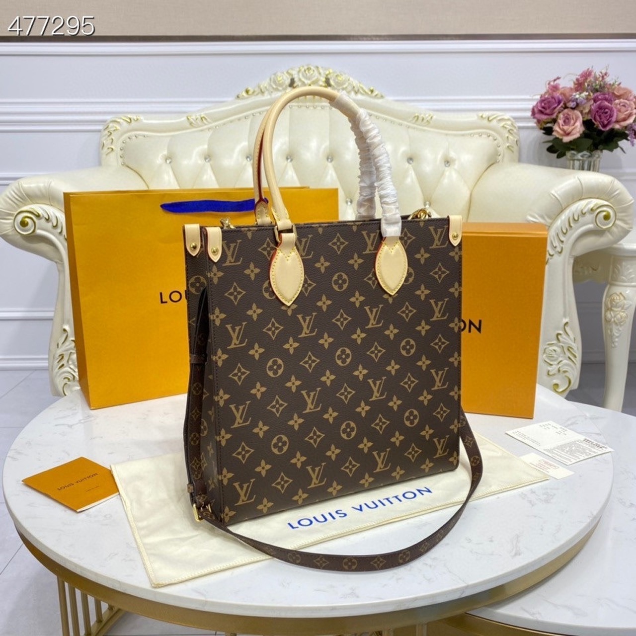 Louis Vuitton Sac Plat PM Monogram Canvas For Women, Women’s Handbags, Shoulder And Crossbody Bags 11.8in/30cm
