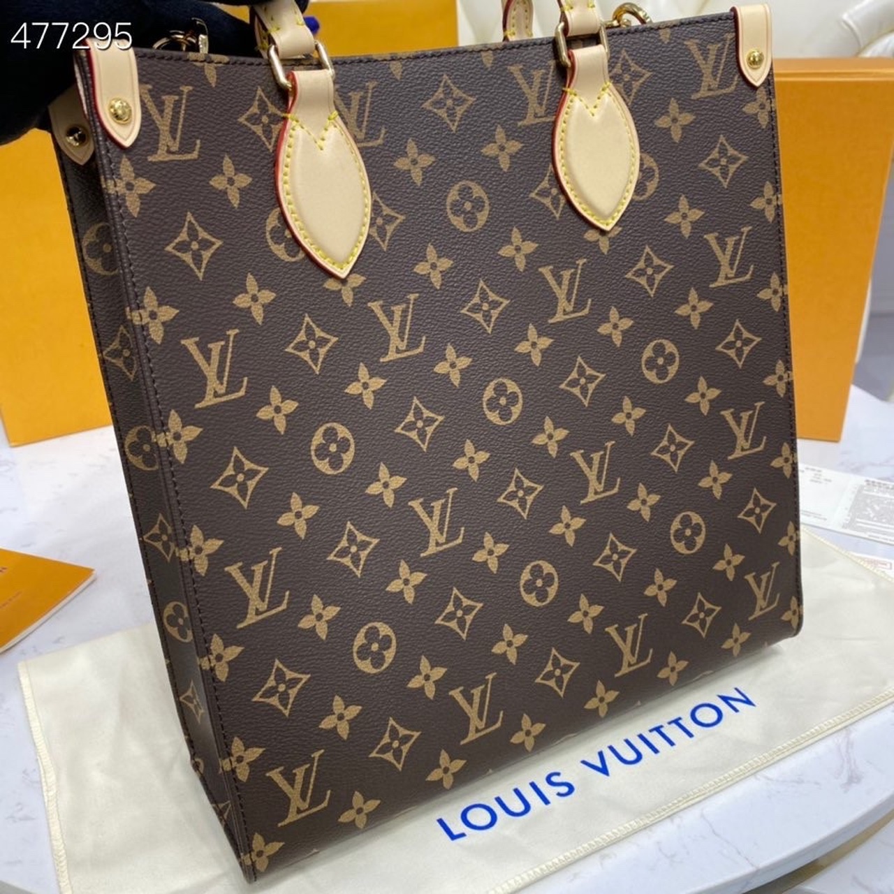 Louis Vuitton Sac Plat PM Monogram Canvas For Women, Women’s Handbags, Shoulder And Crossbody Bags 11.8in/30cm