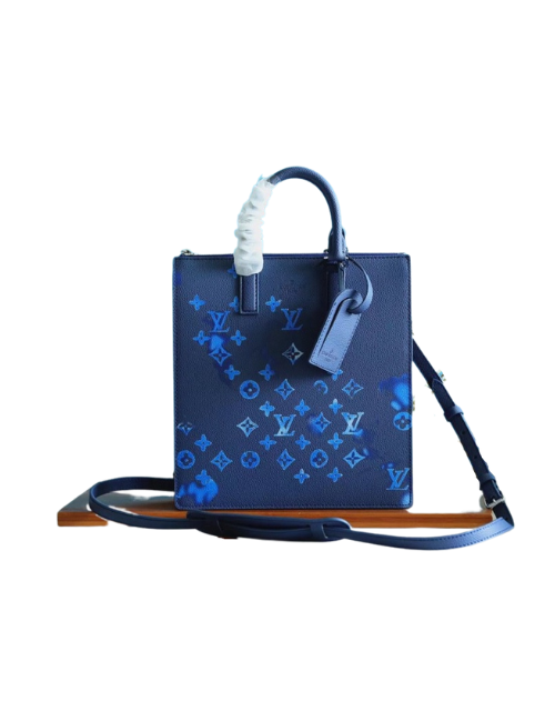 Louis Vuitton Sac Plat Zippe Blue For Men 11.4in/29cm