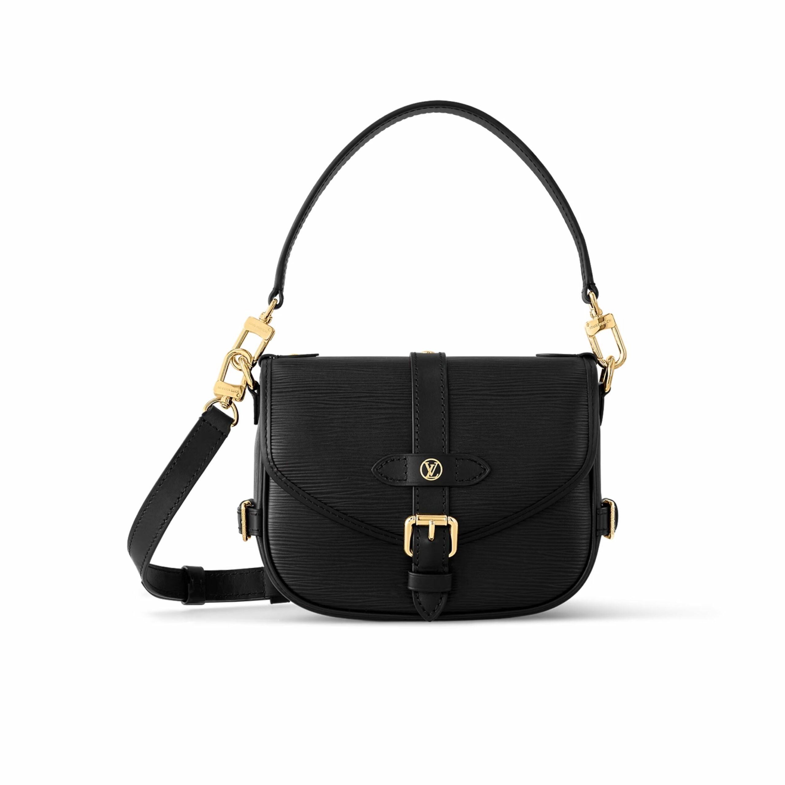 Louis Vuitton Saumur BB Black Bag For Women- 7.9 Inches/ 20 Cm