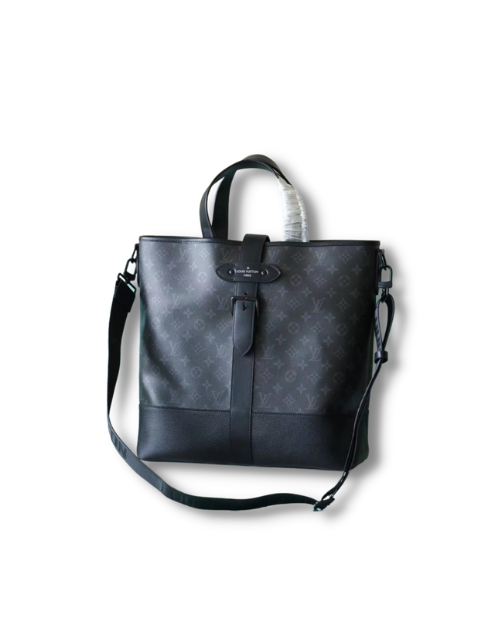 Louis Vuitton Saumur Tote Monogram Eclipse Black For Men 15in/38cm