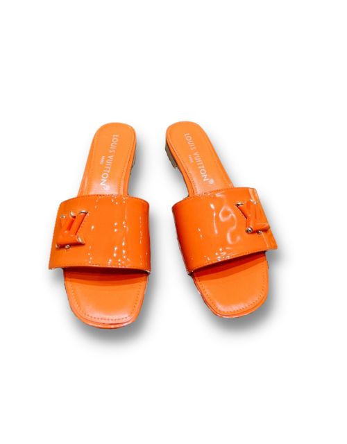 Louis Vuitton Shake Flat Mule Orange For Women