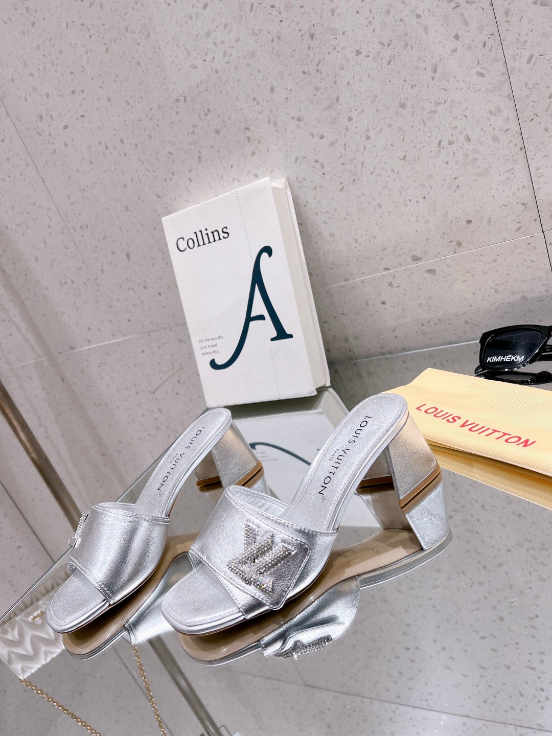 Louis Vuitton Shake Mule Silver For Women 1AB2P1