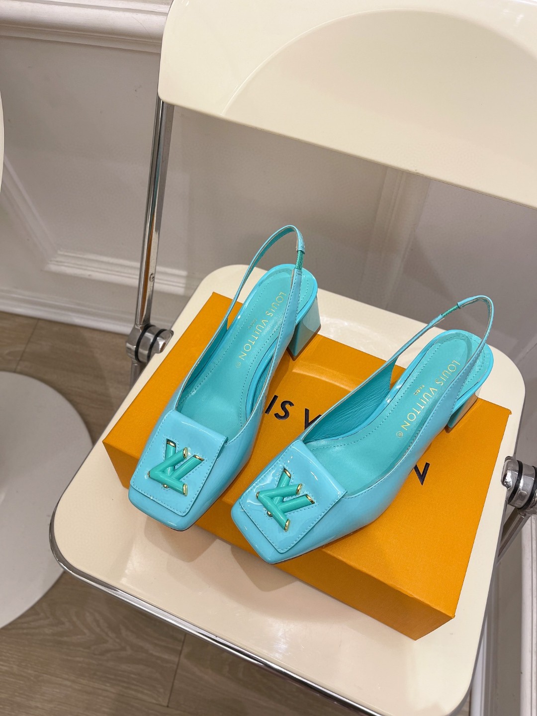 Louis Vuitton Shake Slingback Pump Jade Green For Women 1AB0VF