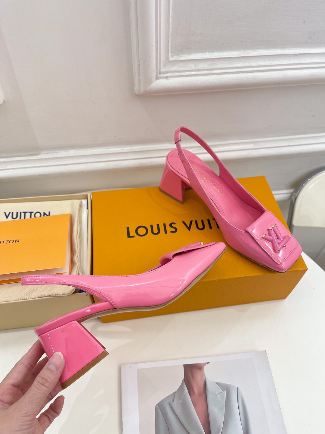 Louis Vuitton Shake Slingback Pump Pink For Women 1AB0W9