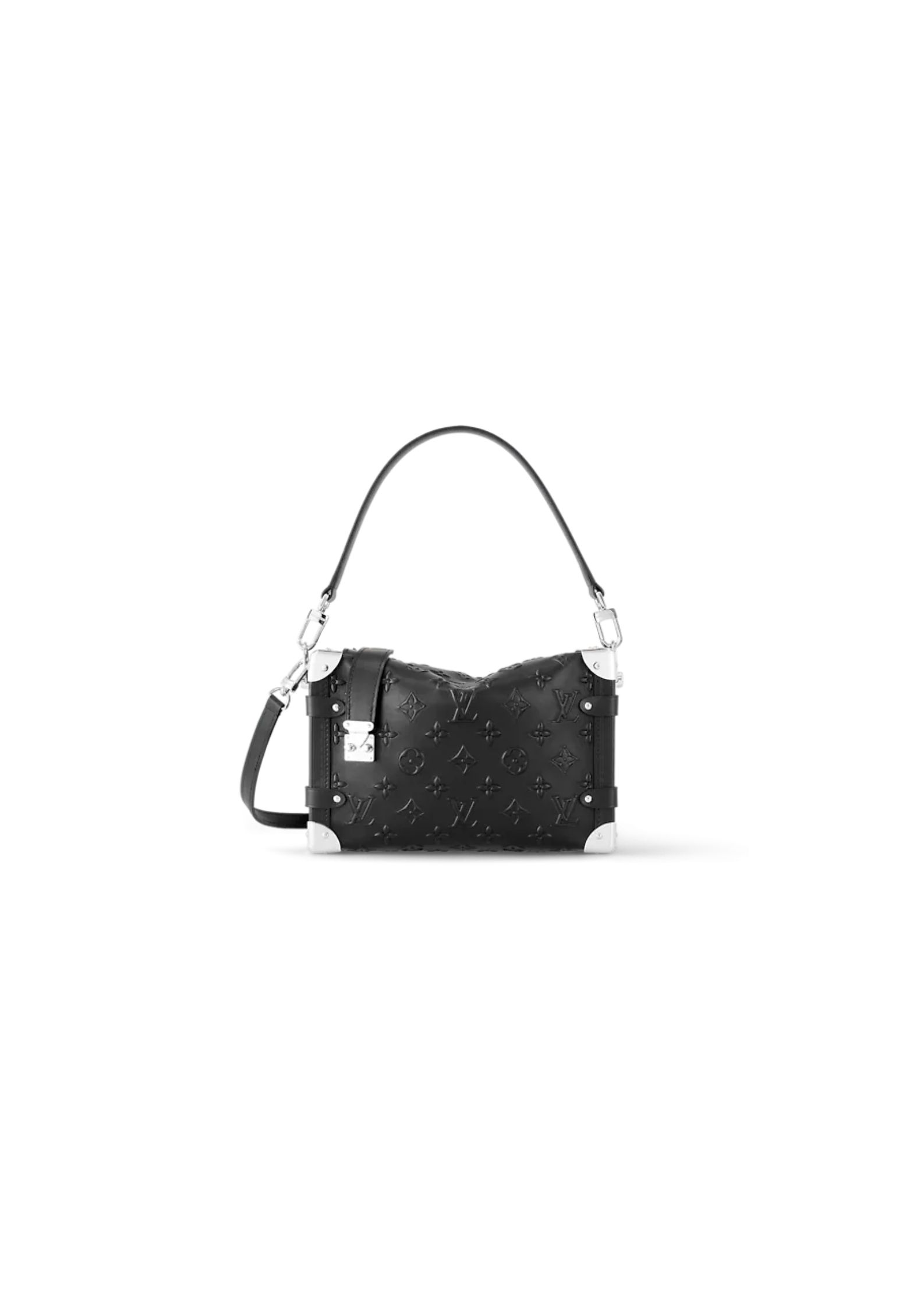 Louis Vuitton Side Trunk Monogram Black/Brown For Women 8.3in/21cm