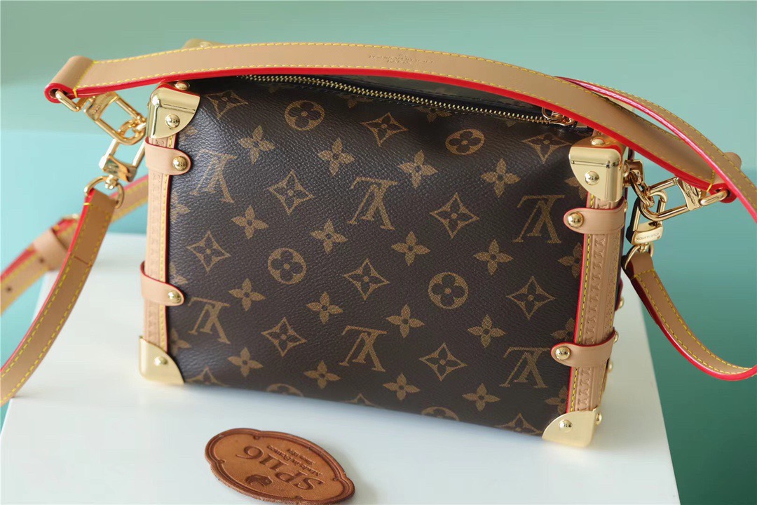 Louis Vuitton Side Trunk PM Monogram Canvas For Women, Women’s Bags, Shoulder And Crossbody Bags 8.3in/21cm LV 