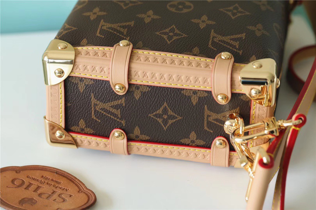 Louis Vuitton Side Trunk PM Monogram Canvas For Women, Women’s Bags, Shoulder And Crossbody Bags 8.3in/21cm LV 