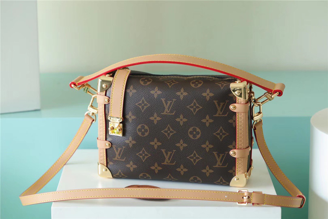 Louis Vuitton Side Trunk PM Monogram Canvas For Women, Women’s Bags, Shoulder And Crossbody Bags 8.3in/21cm LV 