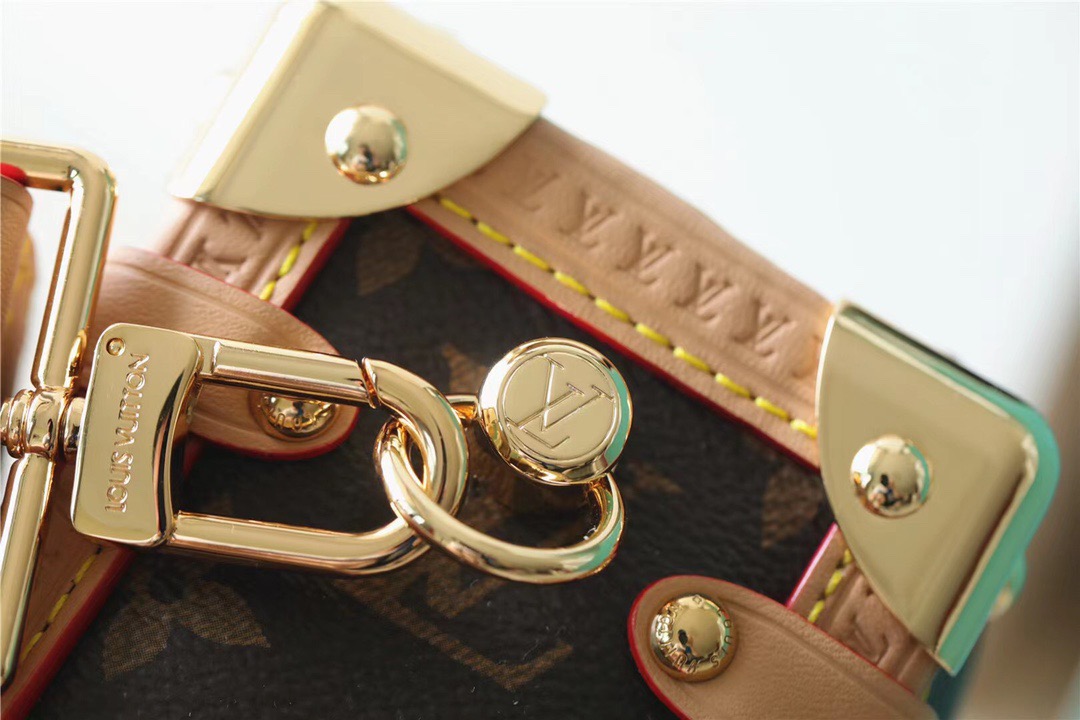 Louis Vuitton Side Trunk PM Monogram Canvas For Women, Women’s Bags, Shoulder And Crossbody Bags 8.3in/21cm LV 