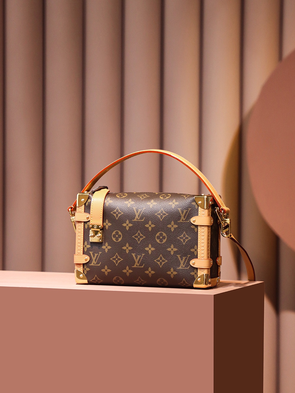 Louis Vuitton Side Trunk PM Bag Brown For Women 21cm / 8.3in