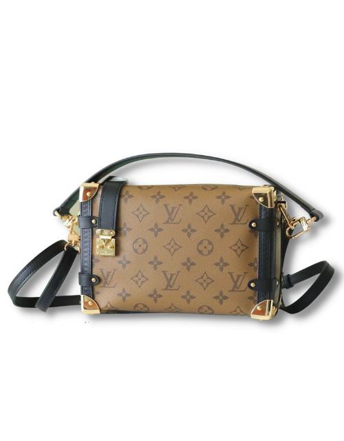 Louis Vuitton Side Trunk Shouder Bags Black/Brown For Women 10.2in/26cm