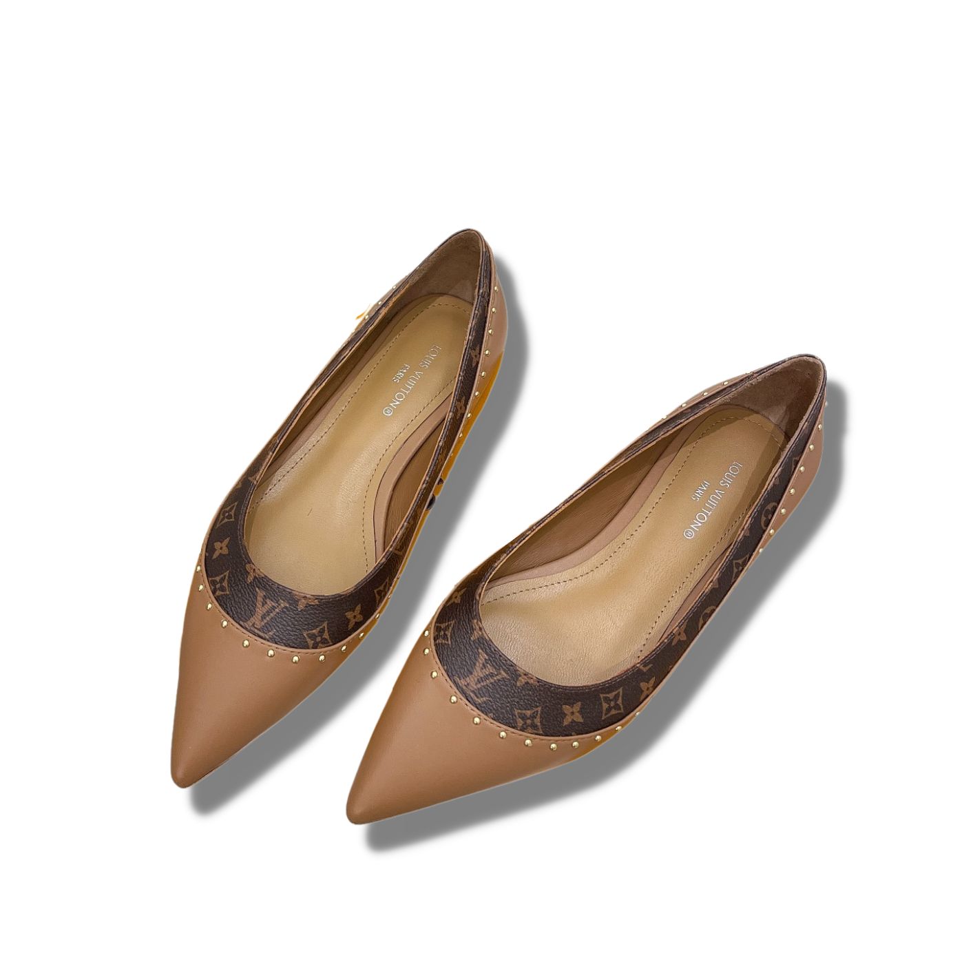Louis Vuitton Signature Flat Ballerina Brown For Women