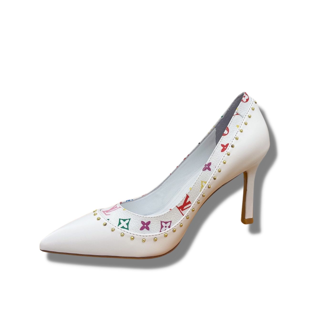 Louis Vuitton Signature Pump White For Women 9.5/3.7in