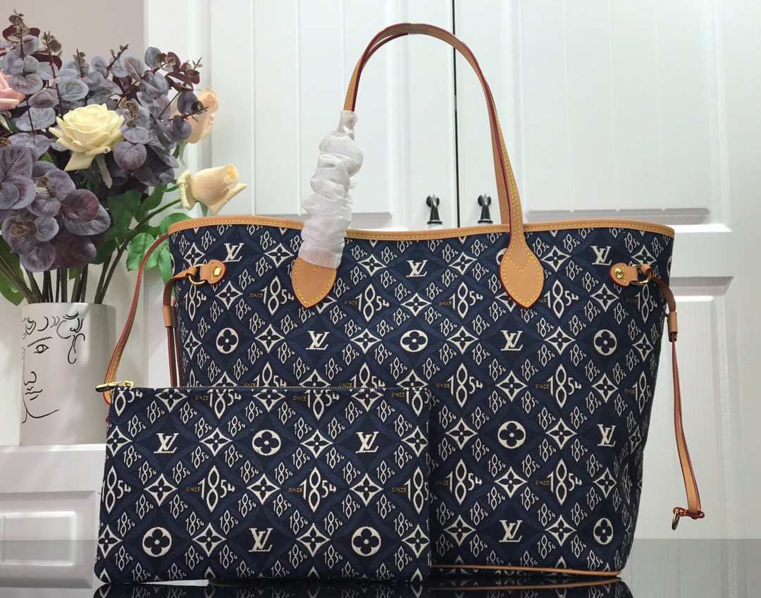 Louis Vuitton Since 1854 Neverfull MM Blue 31 cm/ 12.2 in