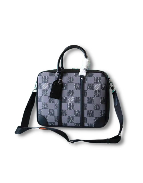Louis Vuitton Sirius Briefcase Damier Gray For Men 13.8in/35cm