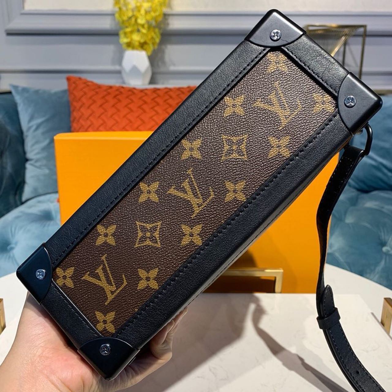 Louis Vuitton Soft Trunk Monogram Canvas For Women, Women’s Handbags, Shoulder And Crossbody Bags 9.4in/24cm LV
