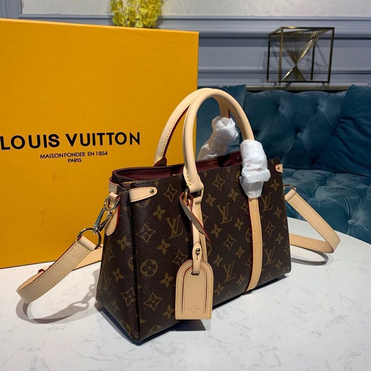Louis Vuitton Soufflot BB Monogram Canvas For Women, Women’s Handbags, Shoulder And Crossbody Bags 11.4in/29cm