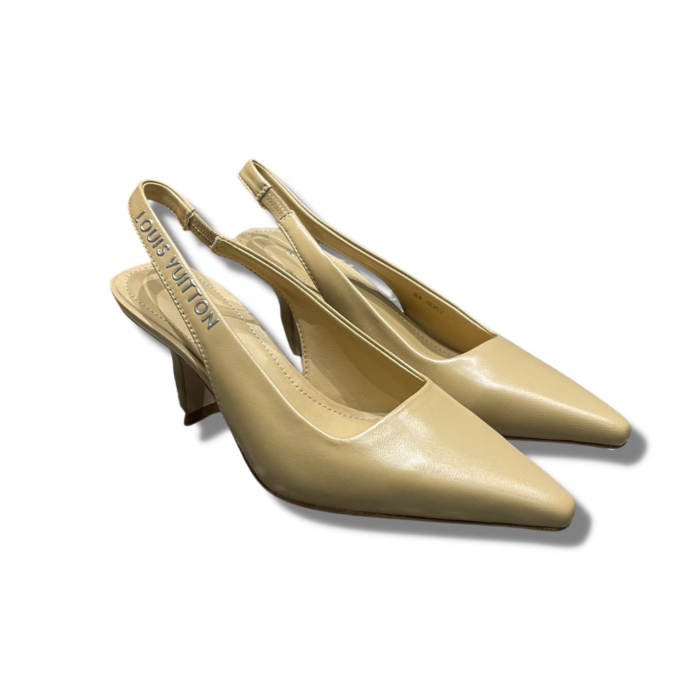 Louis Vuitton Sparkle Slingback Pump Beige For Women 1AB0Q5