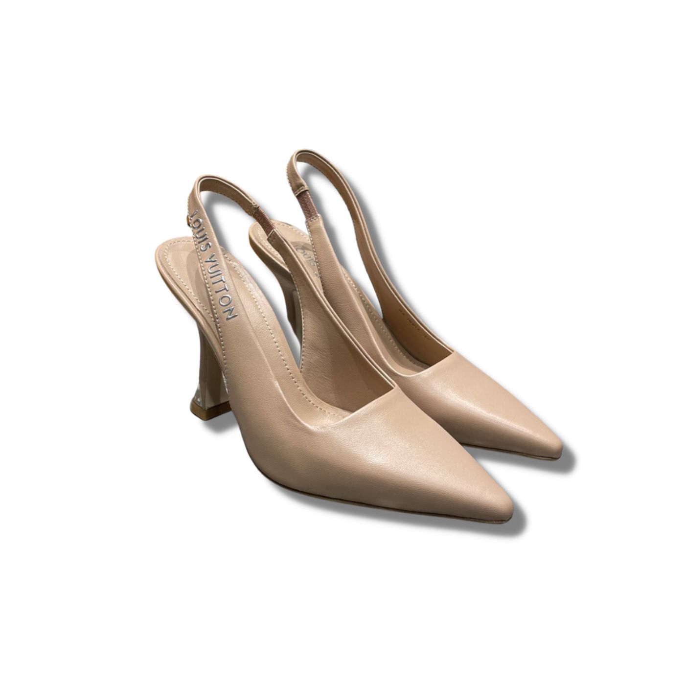 Louis Vuitton Sparkle Slingback Pump Beige For Women 1AB1GQ