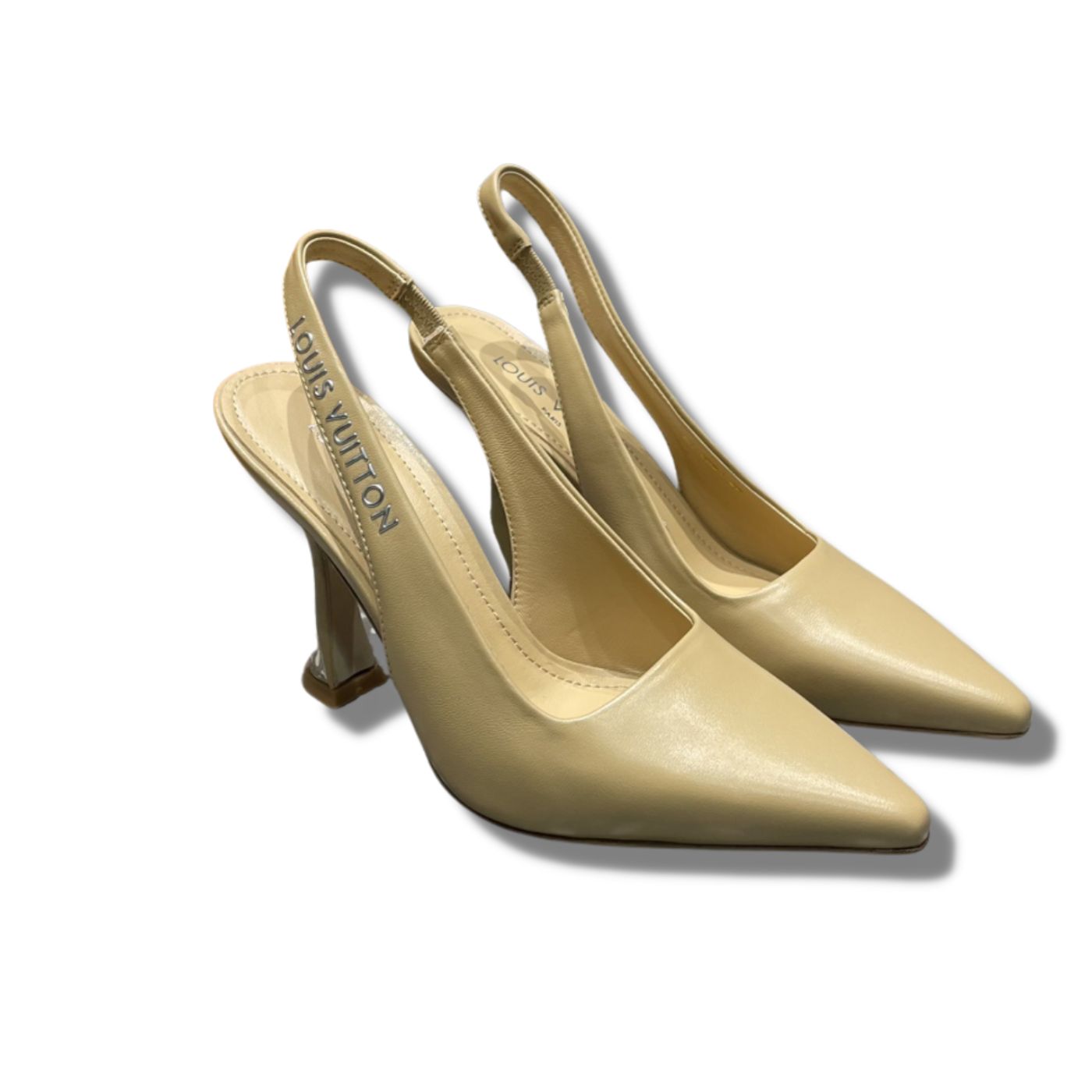 Louis Vuitton Sparkle Slingback Pump Beige For Women