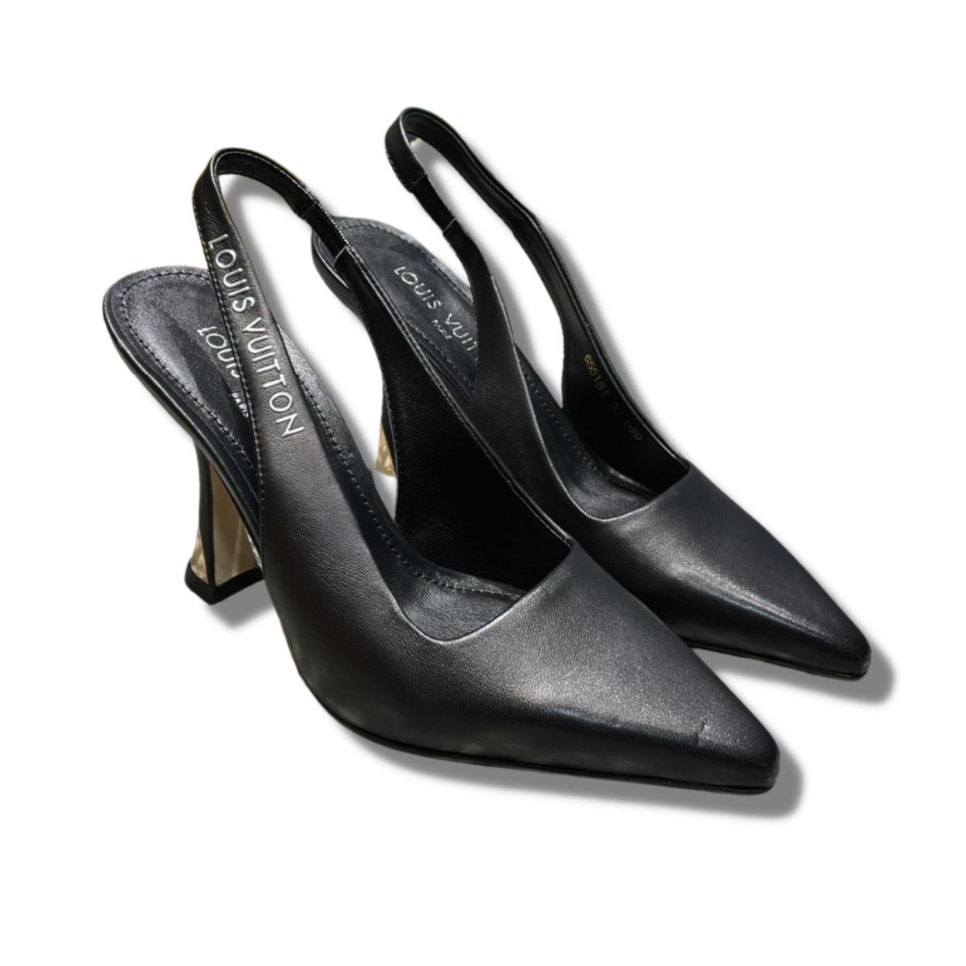 Louis Vuitton Sparkle Slingback Pump Black For Women 1AB1E8
