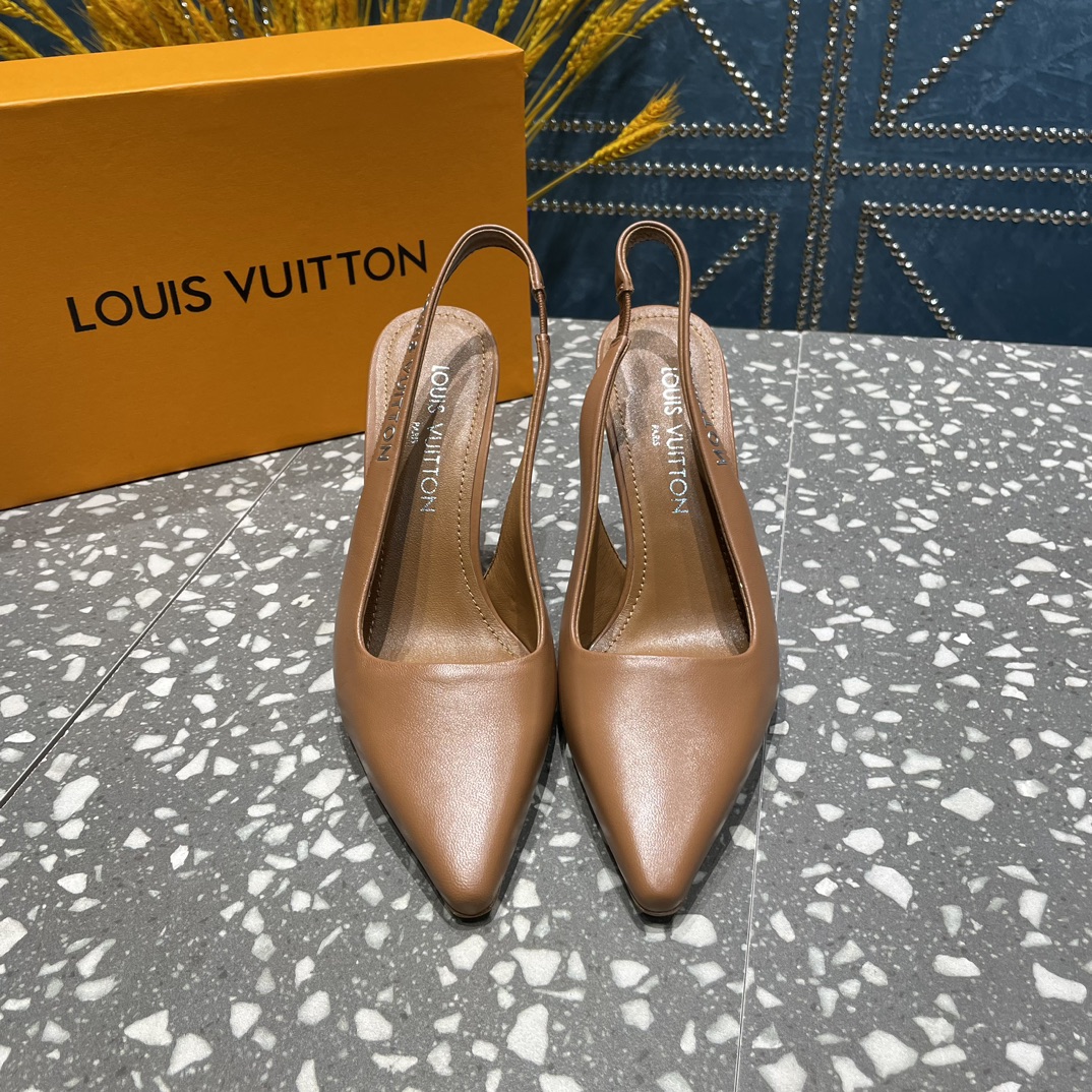Louis Vuitton Sparkle Slingback Pump Brown For Women