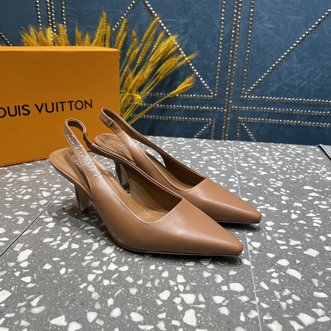 Louis Vuitton Sparkle Slingback Pump Brown For Women