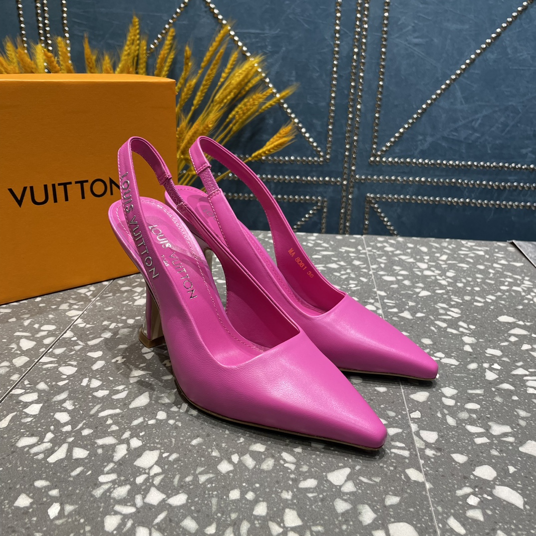 Louis Vuitton Sparkle Slingback Pump Pink For Women