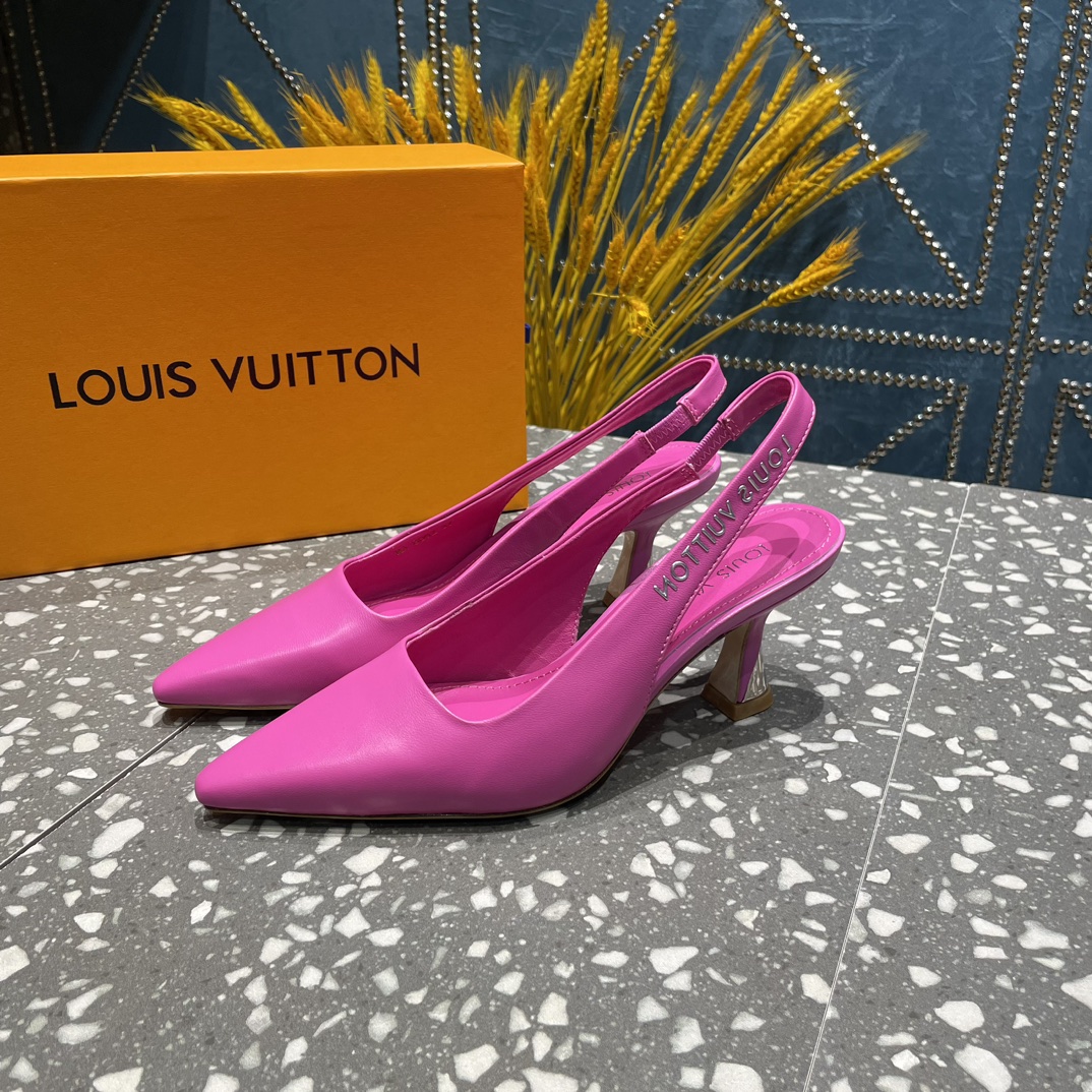 Louis Vuitton Sparkle Slingback Pump Pink For Women