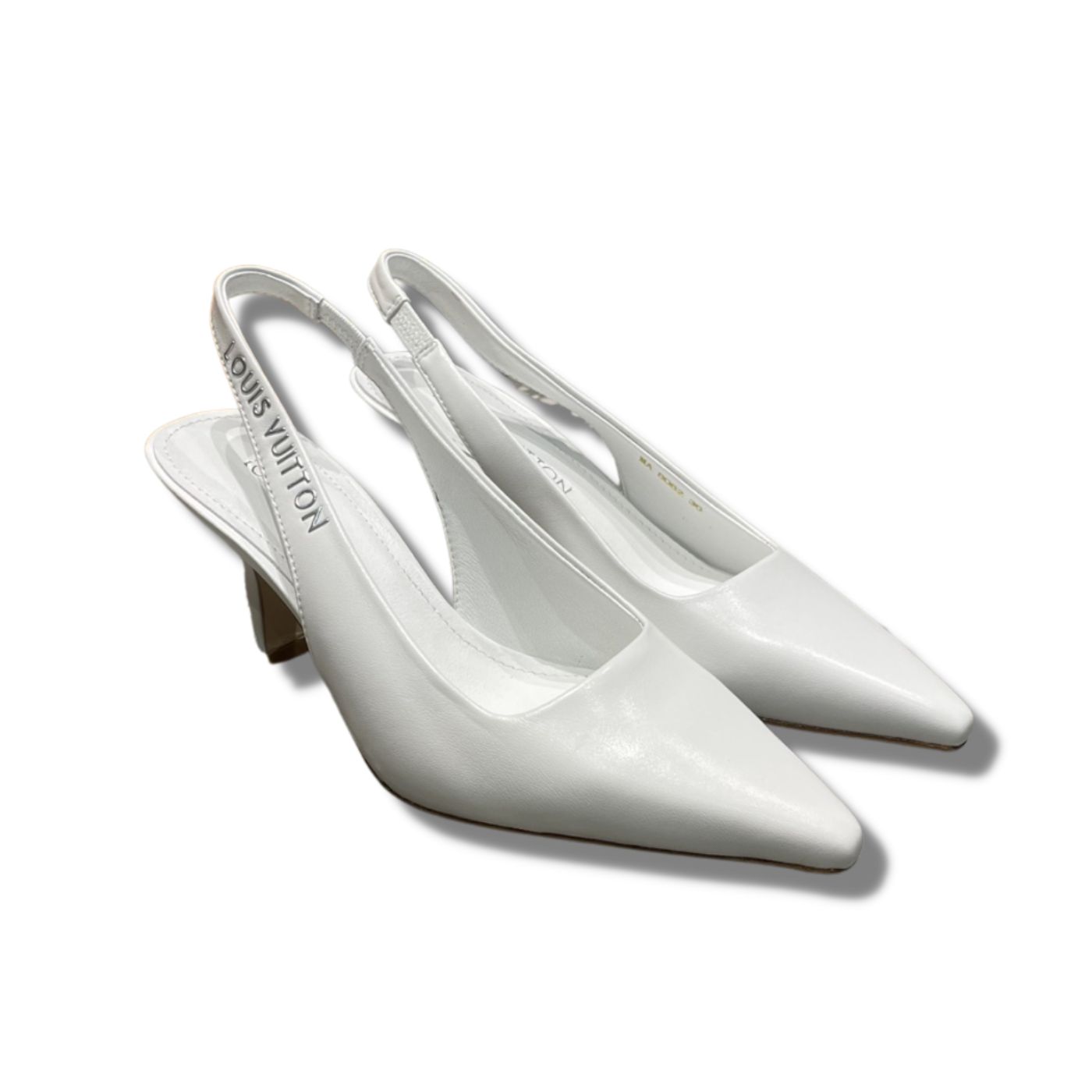 Louis Vuitton Sparkle Slingback Pump White For Women 1AB0NN