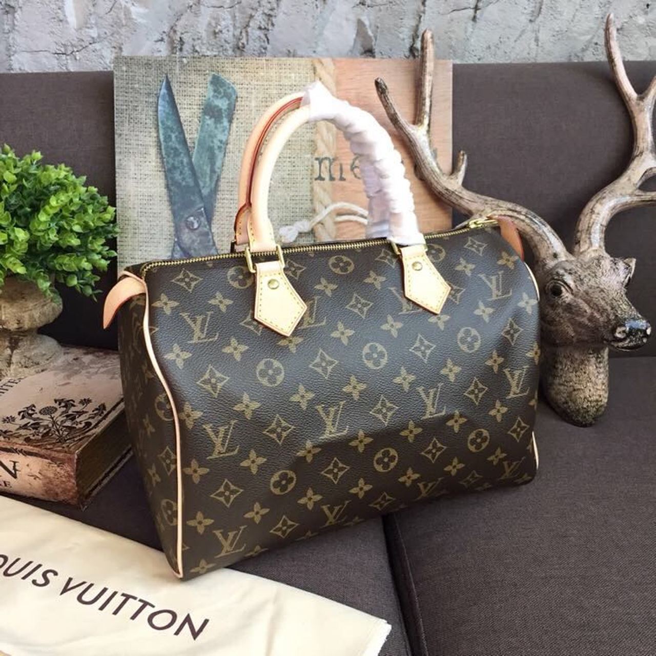 Louis Vuitton Speedy 30 Monogram Canvas For Women, Women’s Handbags 11.8in/30cm
