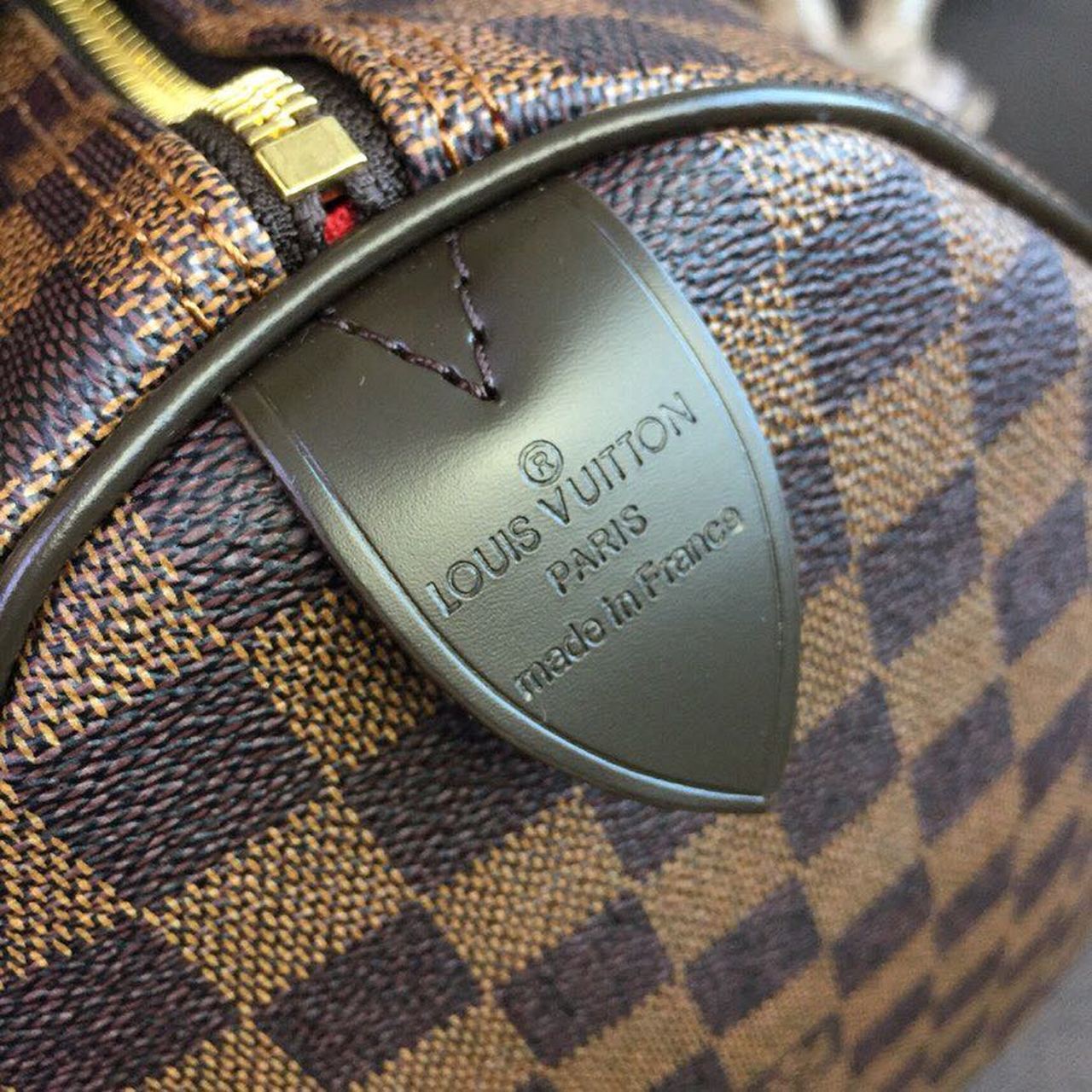 Louis Vuitton Speedy 35 Damier Ebene Canvas For Women, Women’s Handbags, Travel Bags 13.8in/35cm