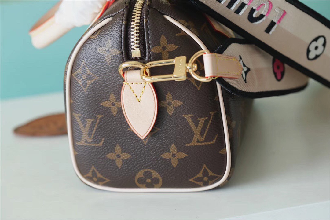 Louis Vuitton Speedy Bandouliere 20 Monogram Canvas Black For Women, Women’s Handbags, Shoulder And Crossbody Bags 20cm/7.9in