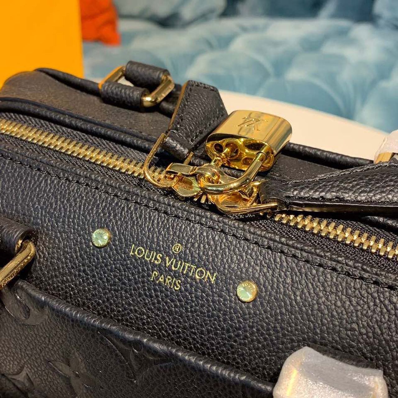 Louis Vuitton Speedy Bandouliere 20 Monogram Empreinte Black For Women, Women’s Handbags, Shoulder And Crossbody Bags 7.8in/20cm