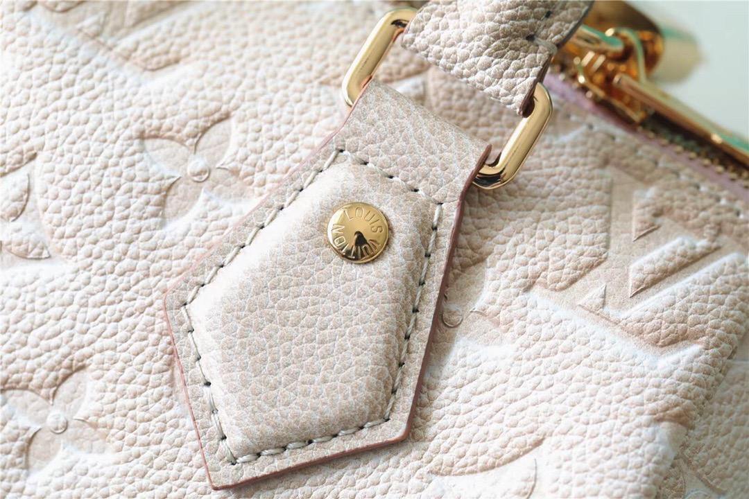 Louis Vuitton Speedy Bandouliere 20 Monogram Empreinte Pale Beige For Women, Women’s Handbags, Shoulder And Crossbody Bags 20.5cm/8.1in