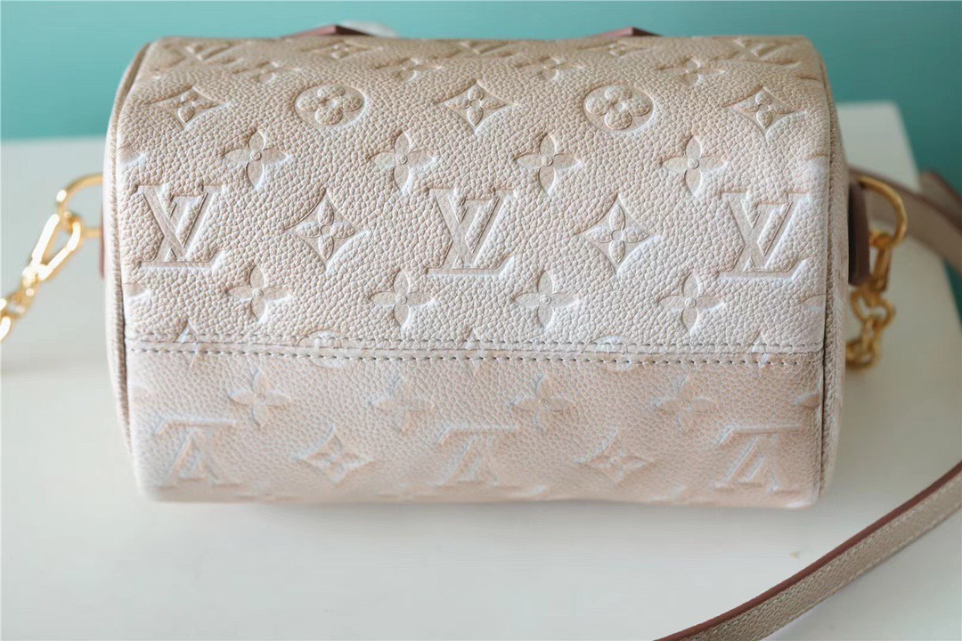 Louis Vuitton Speedy Bandouliere 20 Monogram Empreinte Pale Beige For Women, Women’s Handbags, Shoulder And Crossbody Bags 20.5cm/8.1in