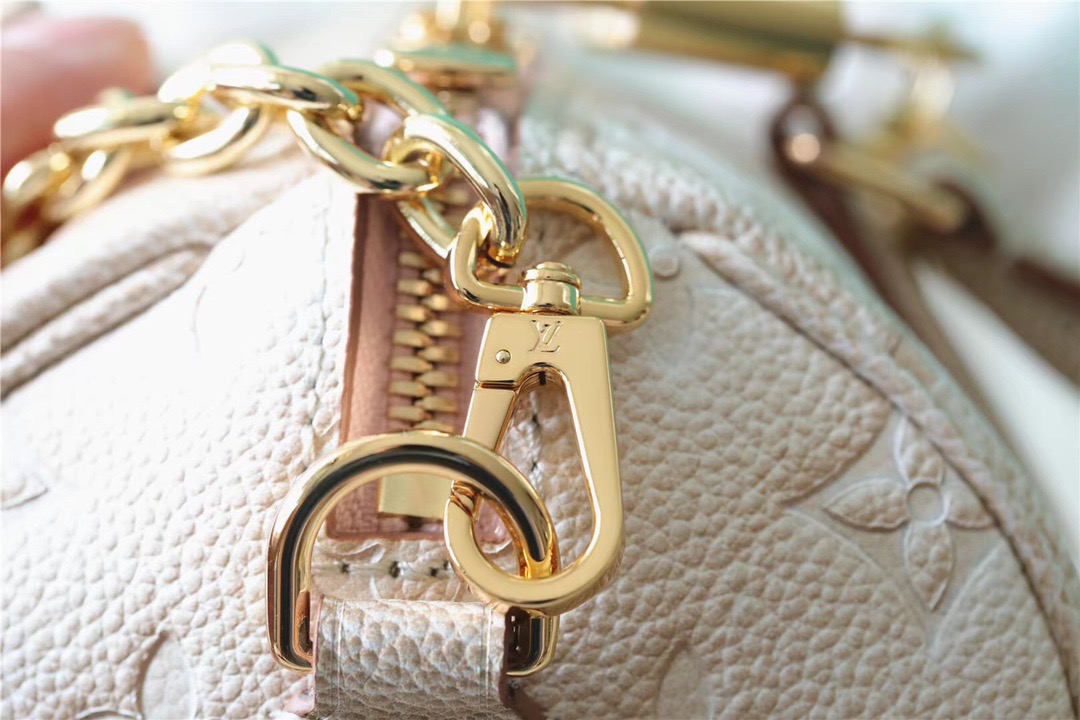 Louis Vuitton Speedy Bandouliere 20 Monogram Empreinte Pale Beige For Women, Women’s Handbags, Shoulder And Crossbody Bags 20.5cm/8.1in