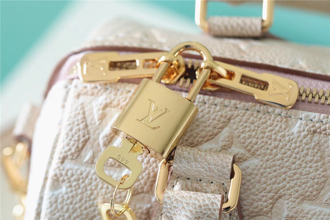 Louis Vuitton Speedy Bandouliere 20 Monogram Empreinte Pale Beige For Women, Women’s Handbags, Shoulder And Crossbody Bags 20.5cm/8.1in