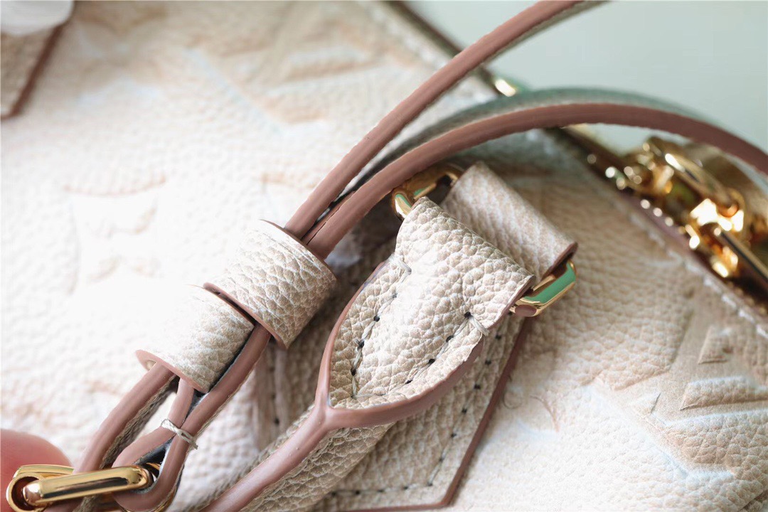 Louis Vuitton Speedy Bandouliere 20 Monogram Empreinte Pale Beige For Women, Women’s Handbags, Shoulder And Crossbody Bags 20.5cm/8.1in